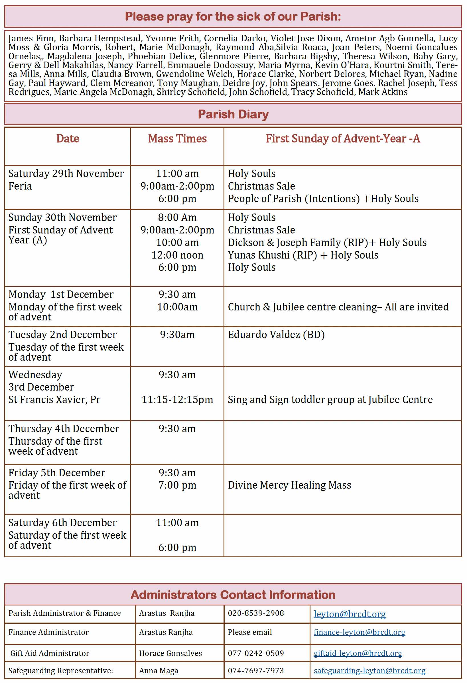 FIRST SUNDAY OF ADVENT YEAR C 4