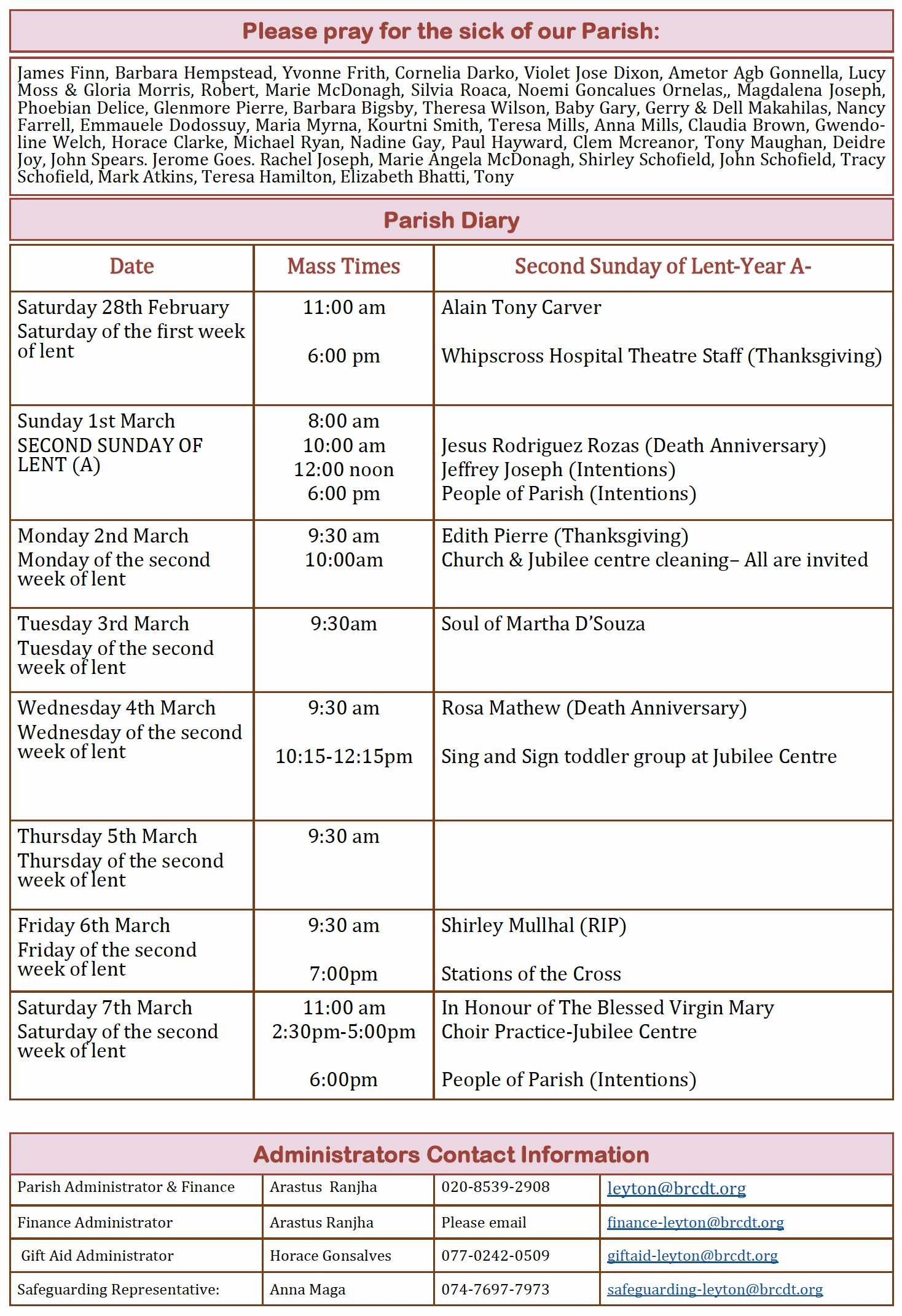 SECOND SUNDAY OF LENT A 4